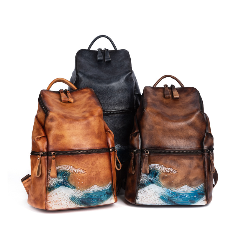 Johnature Genuine Leather Wome - огляд і ціна Leather Backpack Vintage