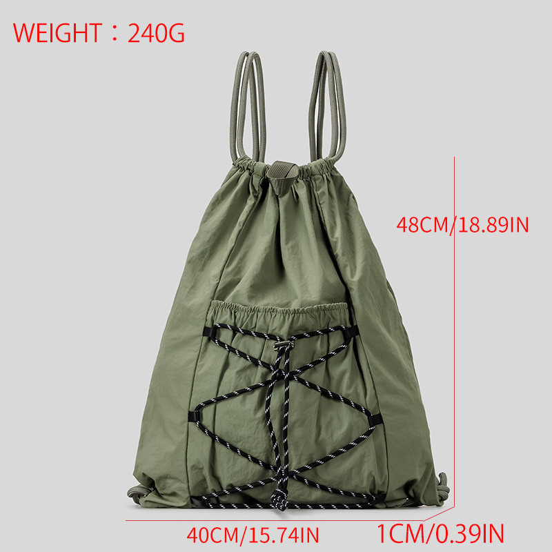 SHELKSBAG Unisex Wrinkled Nylo - огляд і ціна Drawstring Gym Bag